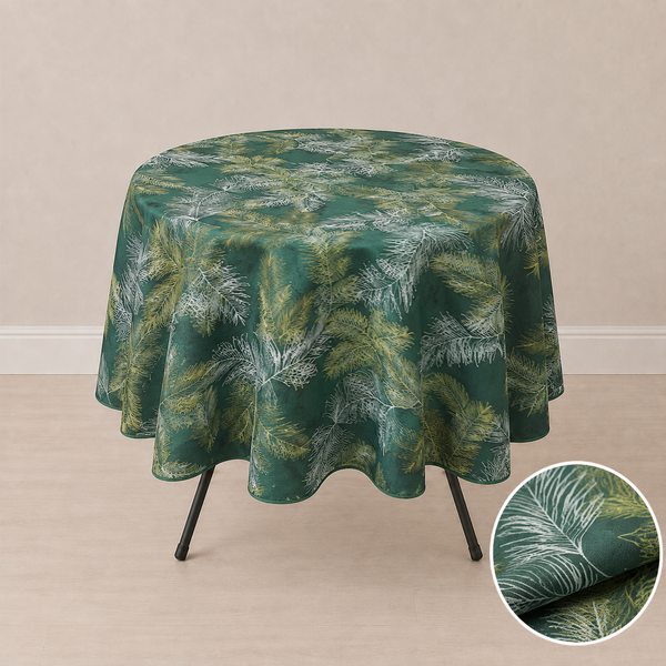 Nappe ronde 70’’ avec motifs Pins (178 cm)