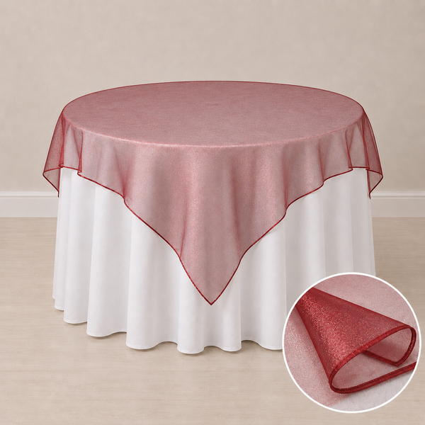 Nappe organza 72'' x 72'' (183 cm x 183 cm)
