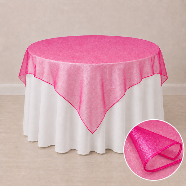Nappe organza 72'' x 72'' (183 cm x 183 cm)