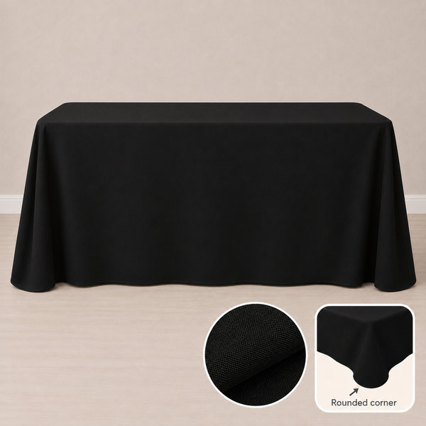 Nappe 78'' x 132'' (198 cm x 335 cm) pour tables étroites