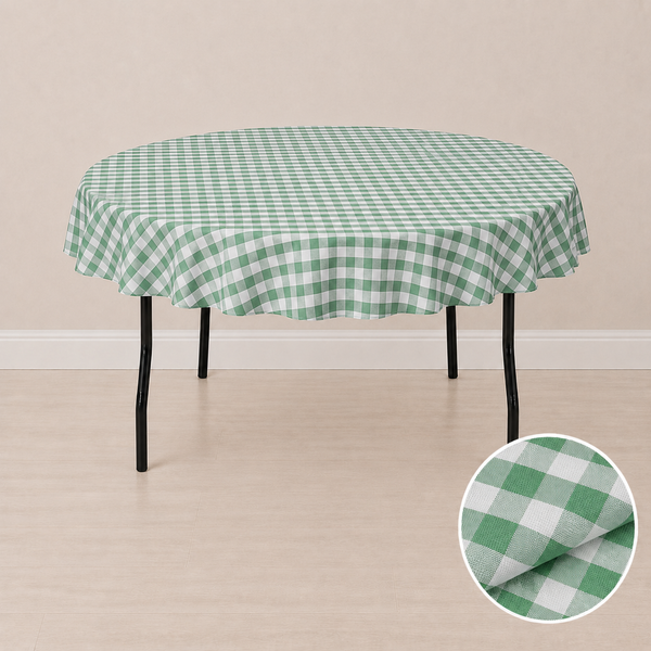 Nappe ronde à carreaux 80'' (203 cm)