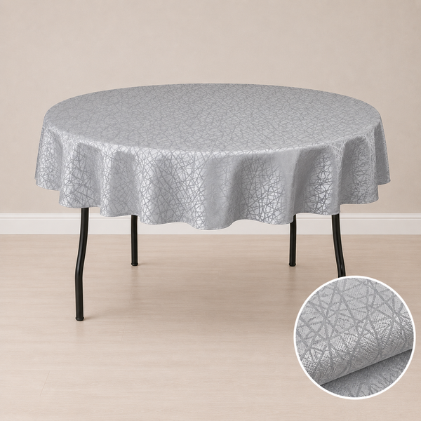 Nappe ronde 80'' motif crystal (203 cm)