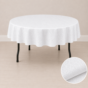 Nappe ronde 80'' motif crystal (203 cm)