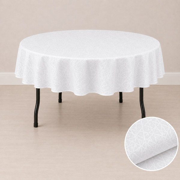 Nappe ronde 80'' motif crystal (203 cm)