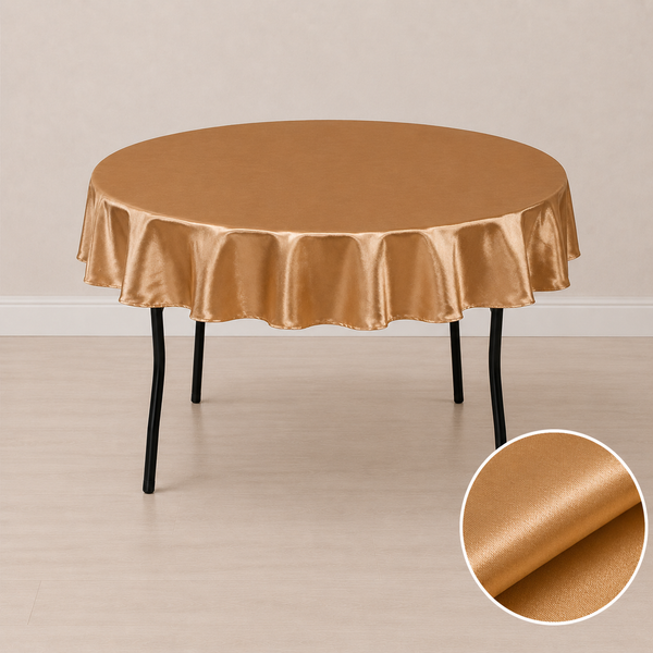 Nappe ronde satinée 80'' (203 cm)