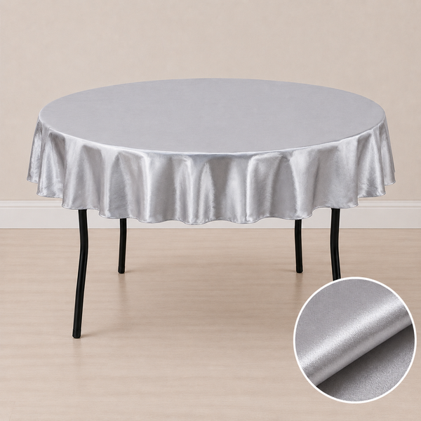 Nappe ronde satinée 80'' (203 cm)