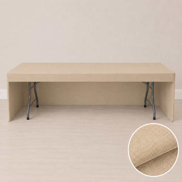 Nappe ajustée 8' avec ouverture arrière (tissu régulier)