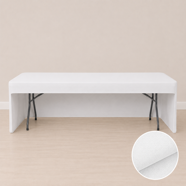 Nappe ajustée 8' avec ouverture arrière (tissu régulier)