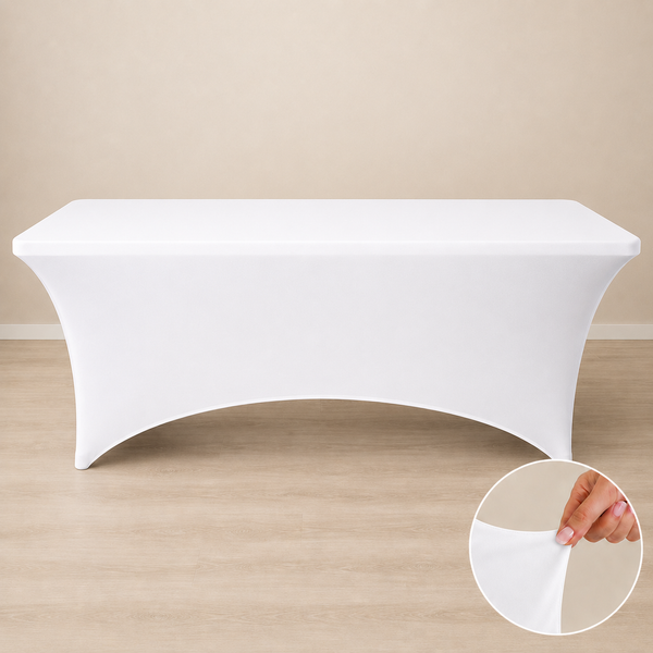 Nappe 8' spandex pour tables étroites