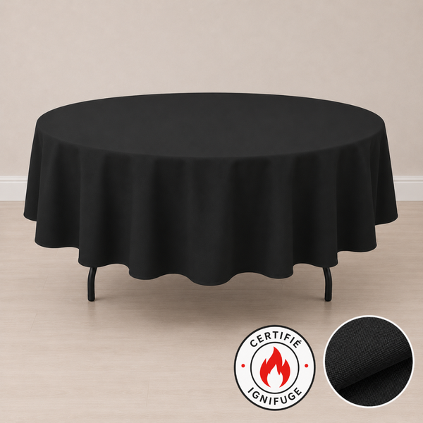 Nappe ronde ignifuge 90'' (229 cm)