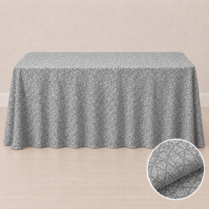 Nappe 90'' x 132'' motif crystal (229 cm x 335 cm)