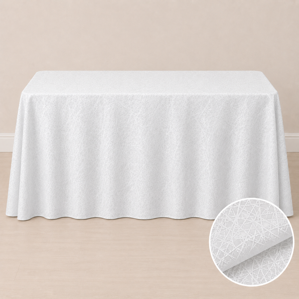 Nappe 90'' x 132'' motif crystal (229 cm x 335 cm)