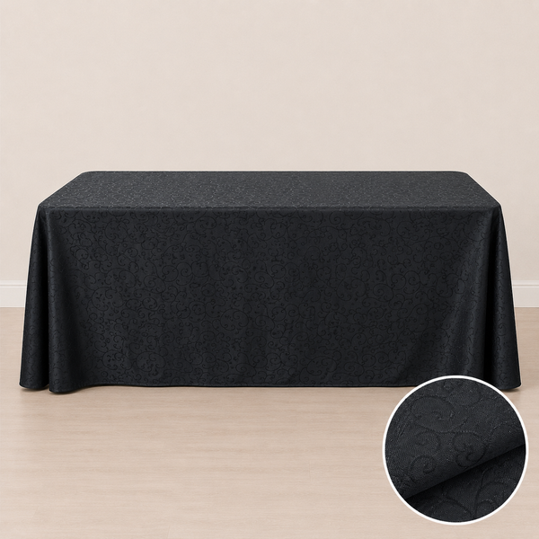 Nappe 90'' x 132'' motif Jacquard (229 cm x 335 cm)