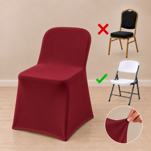 Housse spandex pour chaise pliante