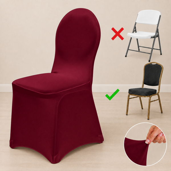 Housse spandex pour chaise à banquet