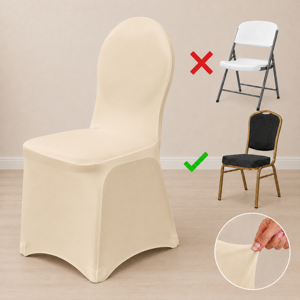 Housse spandex pour chaise à banquet