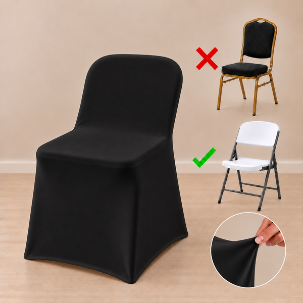 Housse spandex pour chaise pliante