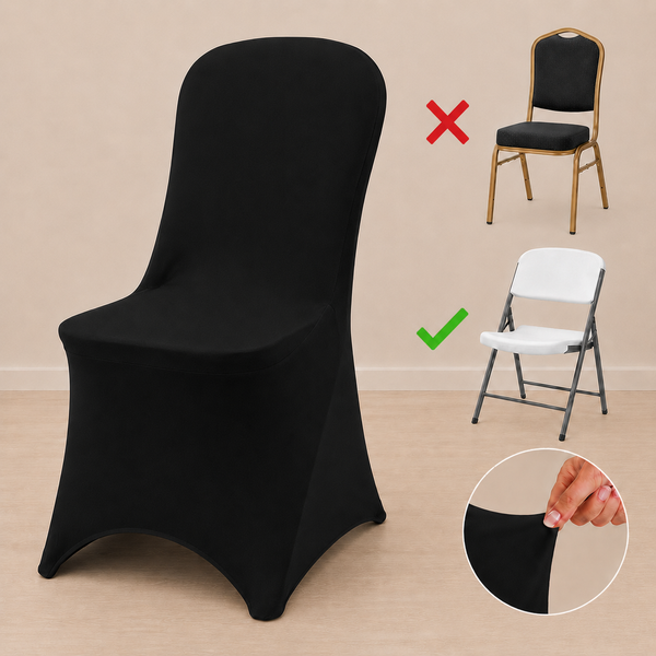 Housse spandex pour chaise pliante
