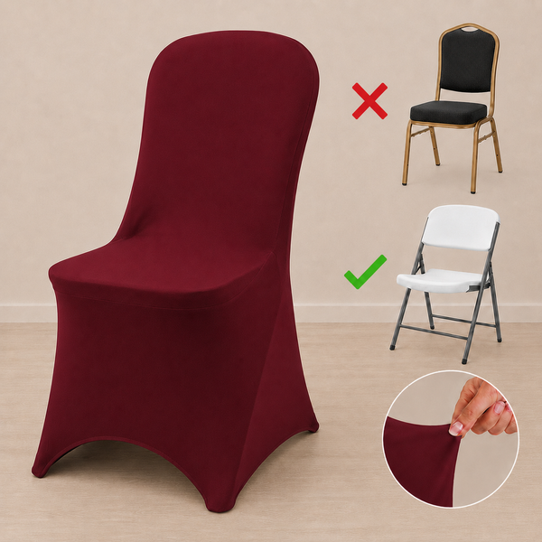 Housse spandex pour chaise pliante
