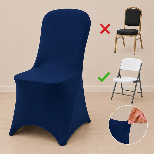 Housse spandex pour chaise pliante