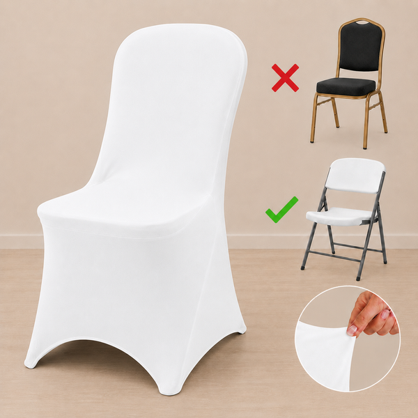 Housse spandex pour chaise pliante