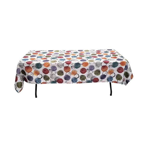 Nappe 58'' x 94'' avec motifs Coloria (147 cm x 239 cm)