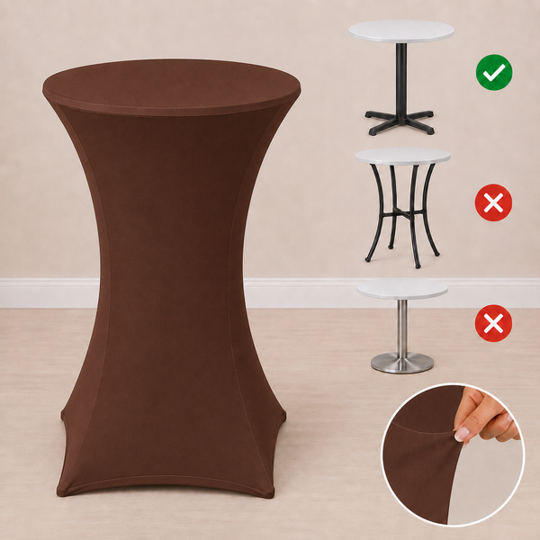 Nappe spandex 30'' x 42'' pour table cocktail