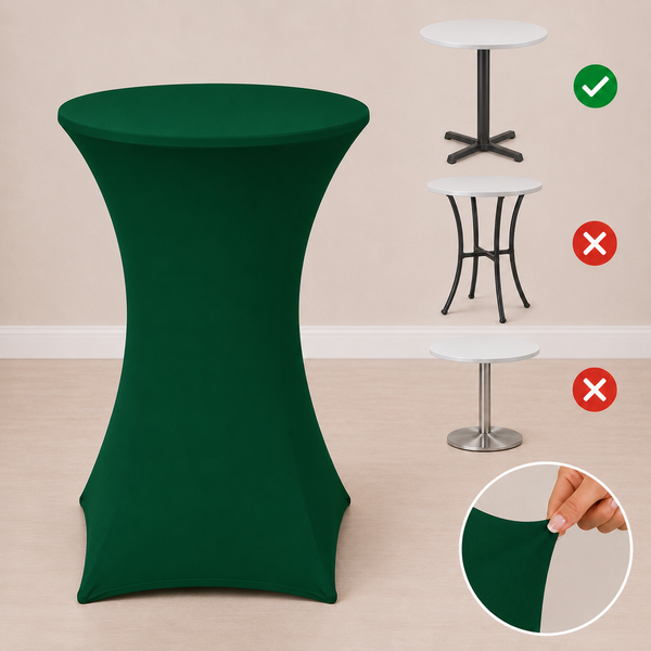 Nappe spandex 24'' x 42'' pour table cocktail