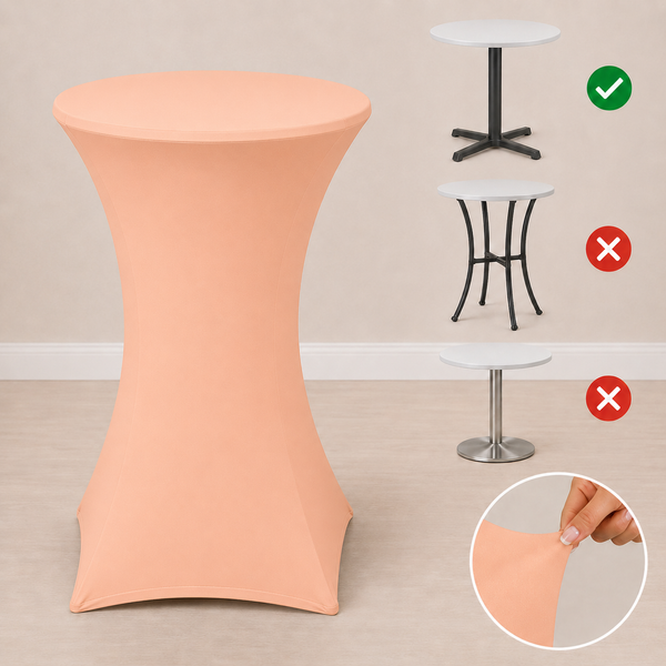 Nappe spandex 30'' x 42'' pour table cocktail