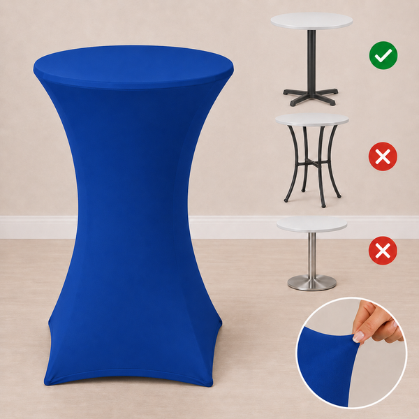 Nappe spandex 30'' x 42'' pour table cocktail