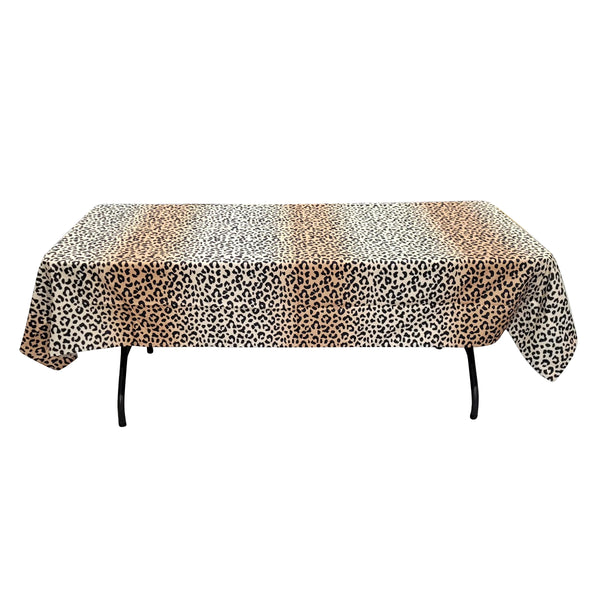 Nappe 58'' x 94'' à motif léopard (147 cm x 239 cm)