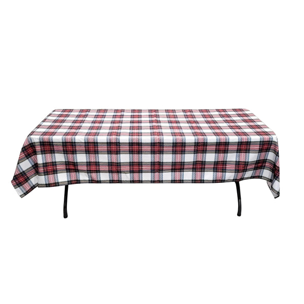 Nappe 58'' x 94'' à motif tartan (147 cm x 239 cm)