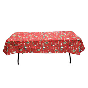 Nappe 58'' x 94'' avec motifs de Noël 2 (147 cm x 239 cm)
