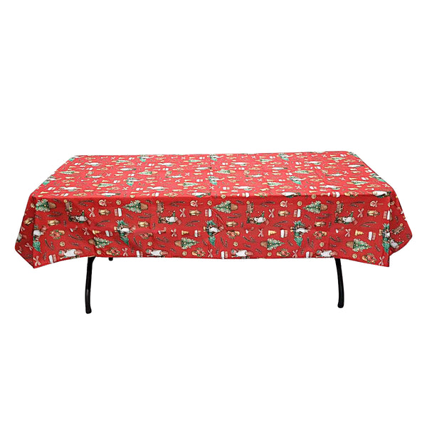 Nappe 58'' x 94'' avec motifs de Noël 2 (147 cm x 239 cm)