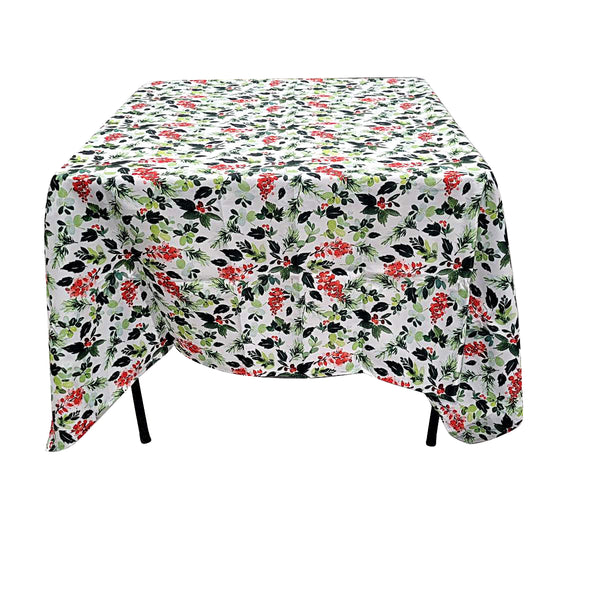 Nappe 70’’ x 70’’ à motifs de Noël 4 (178 cm x 178 cm)