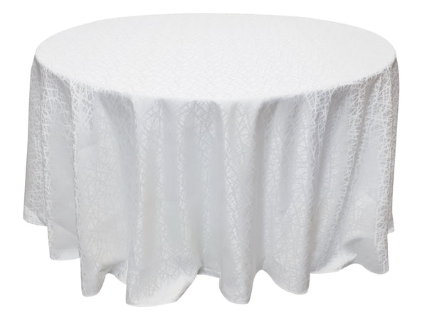 Nappe ronde 120'' motif crystal (305 cm)
