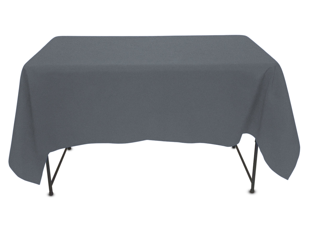 Unique Nappe de table rectangulaire solide en plastique blanc, 54x108 - 1  ea