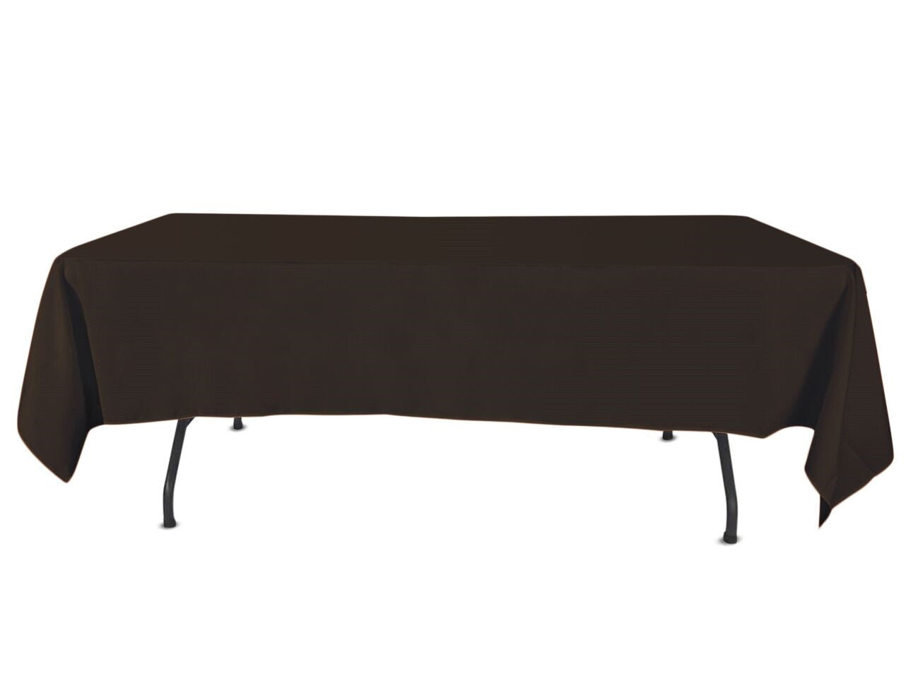 5 Nappes de Table Noires, Lin Tissu, 228 x 335 cm - pour Mariage