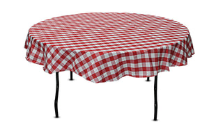 Nappe ronde à carreaux 80'' (203 cm)