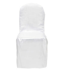 Housses De Chaise En Cuir PU Extensibles - Lot De 4, Blanc, Imperméable Antidérapant - Pour Salle à Manger, Banquet, Décoration - 5