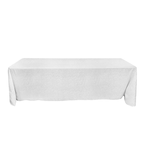Nappe 90'' x 156'' motif Jacquard (229 cm x 396 cm)