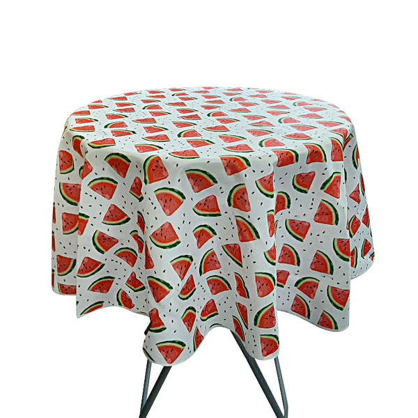 Nappe ronde 70’’ avec motifs melons (178 cm)