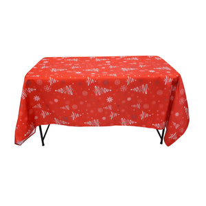 Nappe 58'' x 78'' avec motifs de Noël (147 cm x 198 cm)