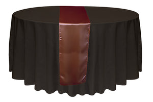 Chemin de table satiné 12'' x 108'' (31 cm x 274 cm)
