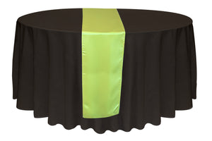 Chemin de table satiné 12'' x 108'' (31 cm x 274 cm)