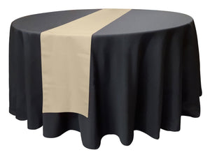Chemin de table en tissu régulier 12'' x 108'' (31 cm x 274 cm)